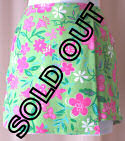 Multi-Color Print Knit Mini-Skort